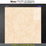 Gạch 60x60 Vitto 8711 Vân Vàng Đỏ