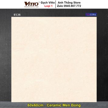 Gạch 60x60 Vitto 8536 Vàng Kem