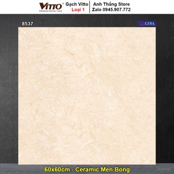 Gạch 60x60 Vitto 8537 Vân Vàng Đỏ