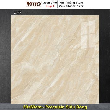 Gạch 60x60 Vitto 3037 Vân Đá Vàng