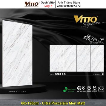 Gạch 60x120 Vitto 39003 Trắng Vân Đá