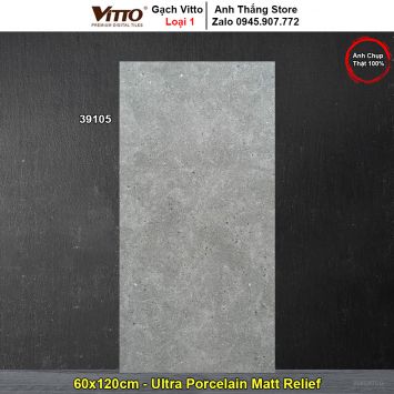 Gạch 60x120 Vitto 39105 Terrazzo Ghi