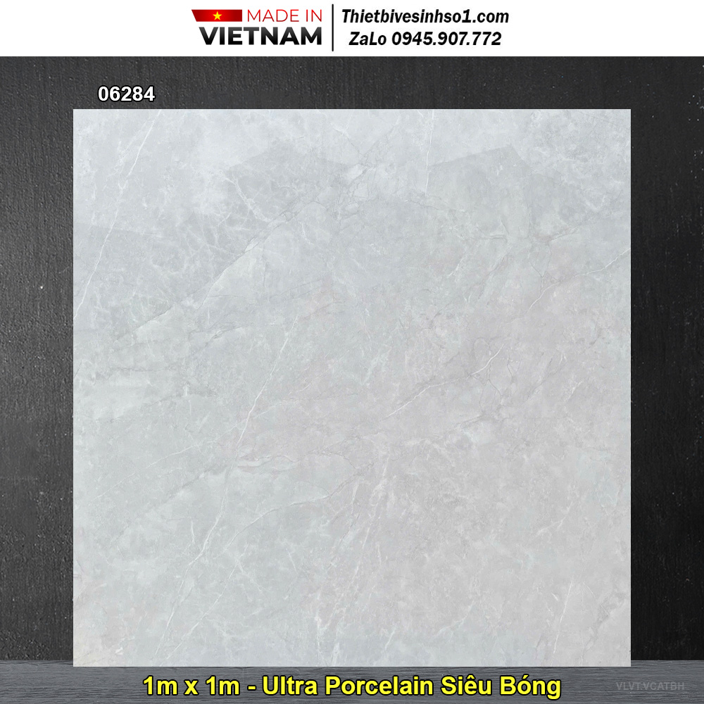 Gạch 1m x 1m Vitto 06284 Vân Đá Xám