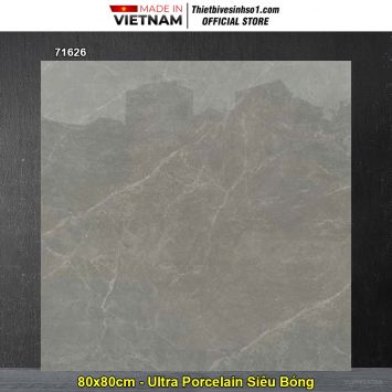 Gạch 80x80 Vitto 71626 Vân Ghi Xám