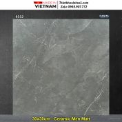 Gạch 30x30 Á Mỹ 6552 Ghi Xám