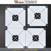 Gạch Bông Men 30x30 Á Mỹ 6570