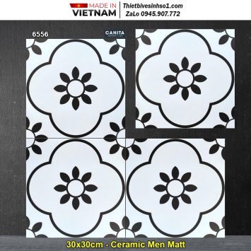 Gạch Bông Men 30x30 Á Mỹ 6556