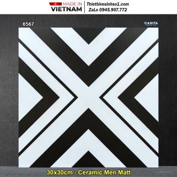 Gạch Bông Men 30x30 Á Mỹ 6567