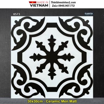 Gạch Bông Men 30x30 Á Mỹ 6573