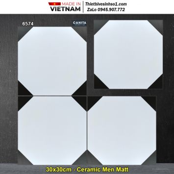 Gạch Bông Men 30x30 Á Mỹ 6574