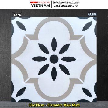 Gạch Bông Men 30x30 Á Mỹ 6576