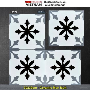 Gạch Bông Men 30x30 Á Mỹ 6577