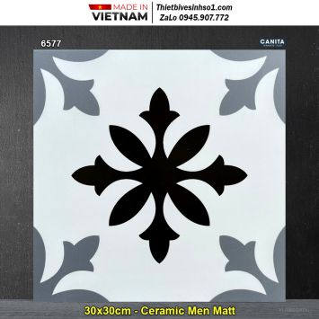 Gạch Bông Men 30x30 Á Mỹ 6577