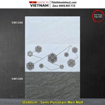 Gạch 30x60 Á Mỹ SM5588-SM5586