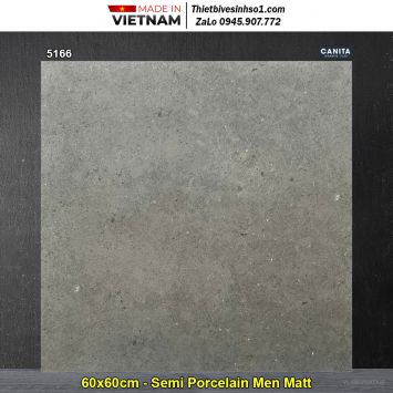 Gạch 60x60 Á Mỹ 5166 Chấm Ghi