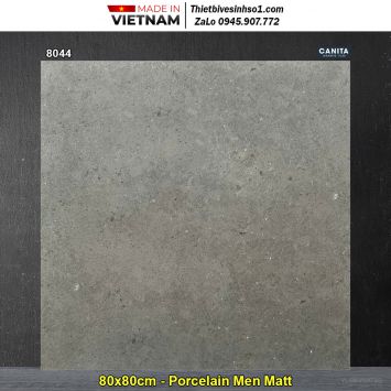 Gạch 80x80 Á Mỹ 8044 Chấm Ghi