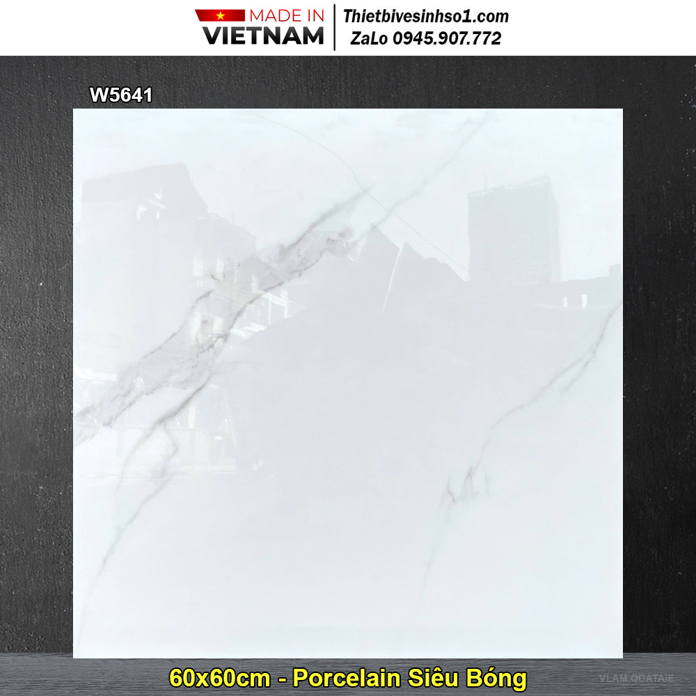 Gạch 60x60 Á Mỹ W5641 Trắng Khói