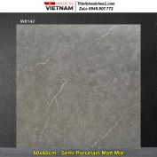 Gạch 60x60 Á Mỹ W6142 Ghi Đậm