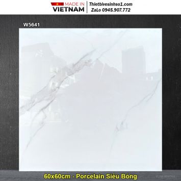 Gạch 60x60 Á Mỹ W5641 Trắng Khói