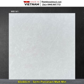 Gạch 60x60 Á Mỹ W6141 Xám Sáng