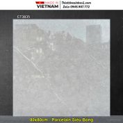 Gạch 80x80 Á Mỹ CT3835 Vân Đá Xám