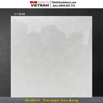 Gạch 80x80 Á Mỹ CT3836 Vân Sáng