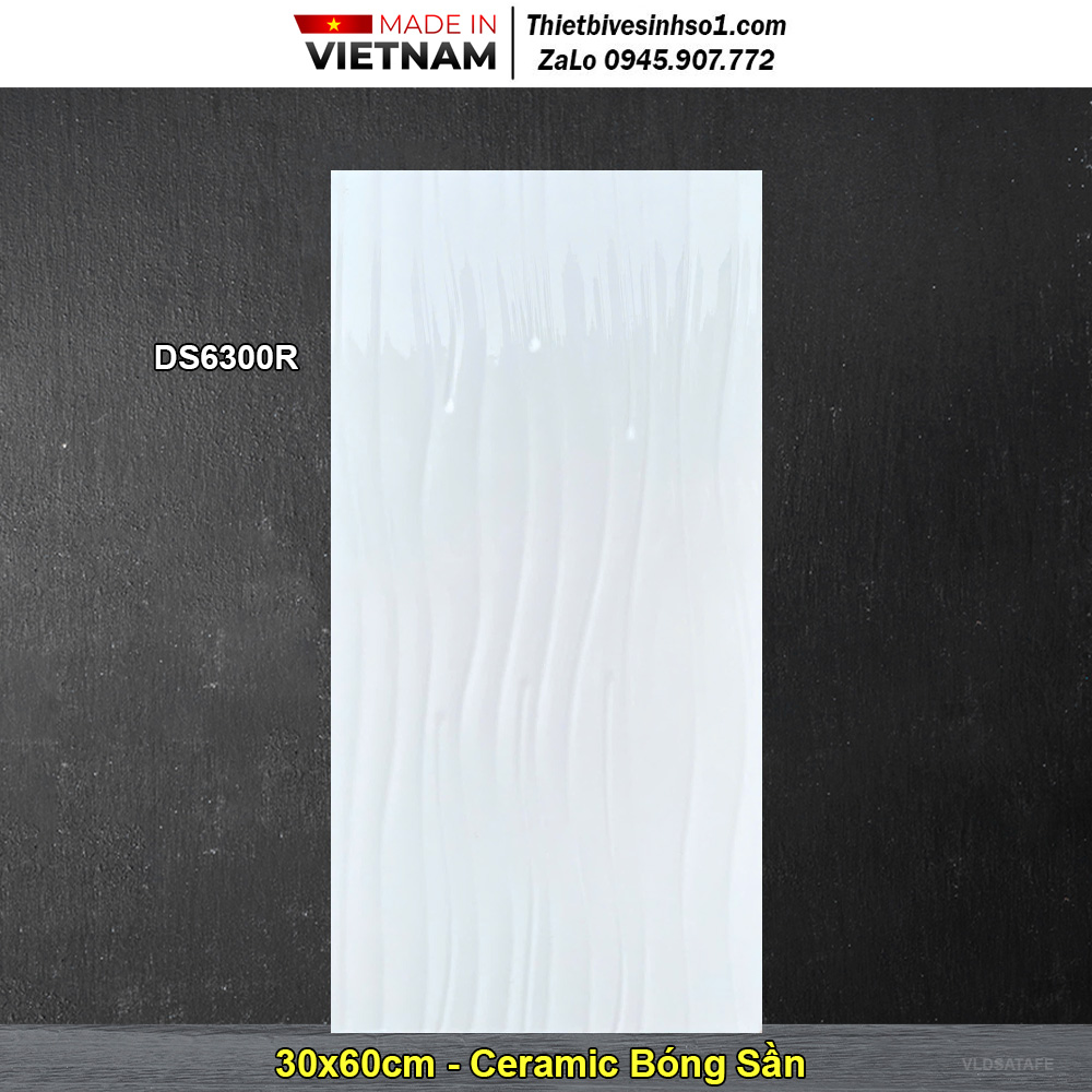 Gạch 30x60 Việt Nam DS6300R Trắng Trơn