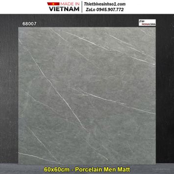 Gạch 60x60 Nice 68007 Vân Đá Ghi