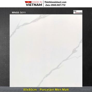 Gạch 80x80 Nice MN88-5011 Trắng Khói