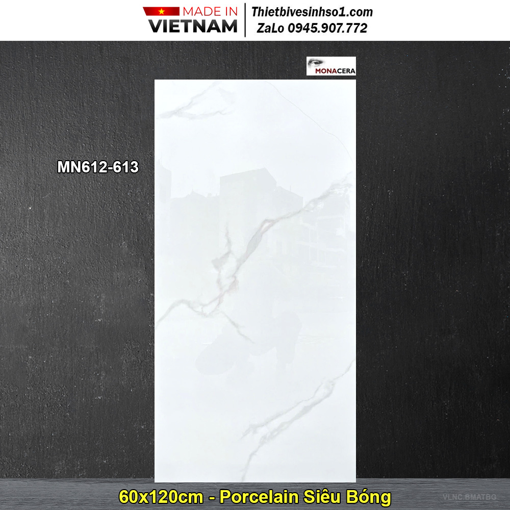 Gạch 60x120 Nice MN612-613 Trắng Khói