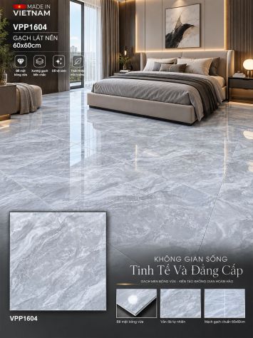 Gạch 60x60 Nice VPP1604 Vân Đá Xám