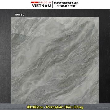 Gạch 80x80 Nice 86050 Vân Ghi Xám