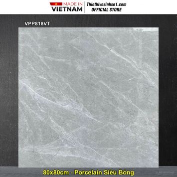 Gạch 80x80 Nice VPP818VT Vân Đá Xám