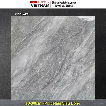 Gạch 80x80 Nice VPP824VT Vân Ghi Xám