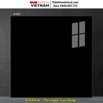 Gạch 80x80 Tasa 8302 Đen Tuyền