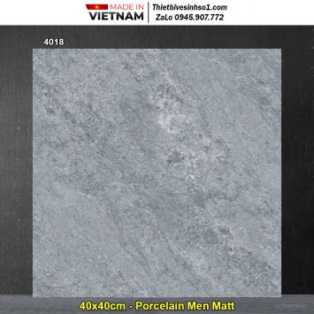 Gạch 40x40 TASA 4018 Ghi Xanh