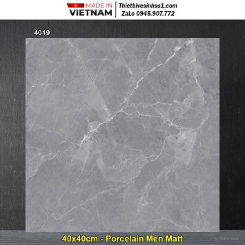 Gạch 40x40 TASA 4019 Vân Đá Ghi