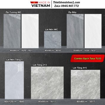 Combo Trọn Bộ Gạch Ốp Lát Tasa TL03