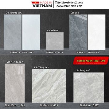 Combo Trọn Bộ Gạch Ốp Lát Tasa TL05