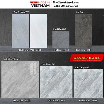 Combo Trọn Bộ Gạch Ốp Lát Tasa TL09