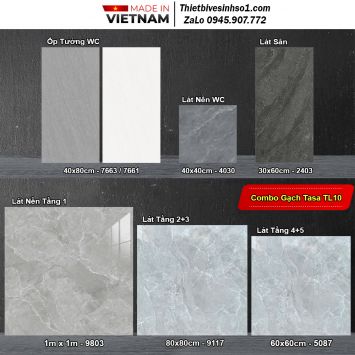 Combo Trọn Bộ Gạch Ốp Lát Tasa TL10