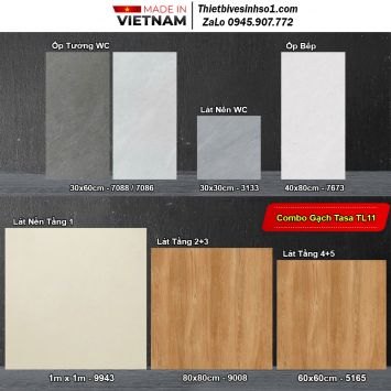Combo Trọn Bộ Gạch Ốp Lát Tasa TL11