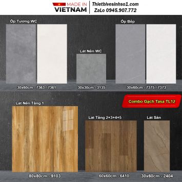 Combo Trọn Bộ Gạch Ốp Lát Tasa TL12