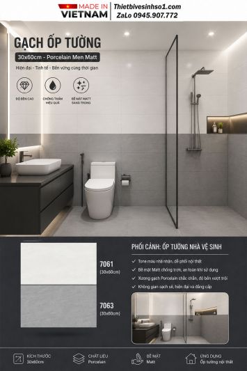 Gạch 30x60 Tasa 7063-7061