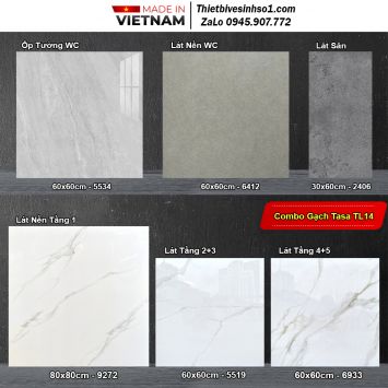 Combo Trọn Bộ Gạch Ốp Lát Tasa TL14