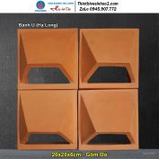 Gạch Thông Gió 20x20 Gốm Đỏ Bánh Ú (Hạ Long)