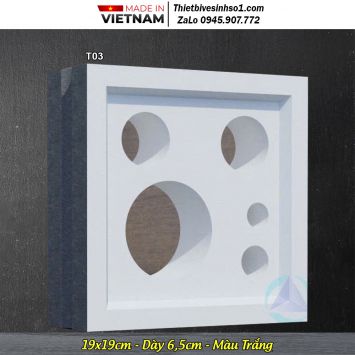 Gạch Thông Gió Màu Trắng T03