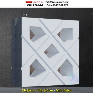 Gạch Thông Gió Màu Trắng T18