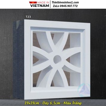 Gạch Thông Gió Màu Trắng T23