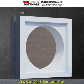 Gạch Thông Gió Màu Trắng T27